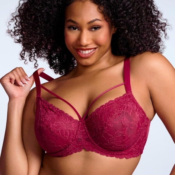 HSIA Minimizer Bras for Women Full Coverage, Unlined Lace Sexy Plus Size Bra - Picture 2 of 4